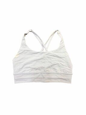 Lululemon Pale Purple Cross Back Sports Bra Size 8 Low Impact Yoga Athletic